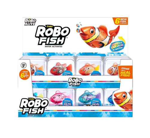 Игрушка ZURU ROBO ALIVE Robo Fish плавающая рыбка, в ассорт.